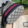 Gucci ‎‎‎550620 Ophidia mini GG bucket bag Blue leather - Default Title - View 3