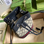 Gucci ‎‎�?50620 Ophidia mini GG bucket bag Blue leather