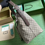 Gucci Jackie 1961 small crossbody bag 763103 Beige and ebony GG Supreme