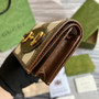 Gucci Horsebit 1955 card case wallet 621887 Brown Leather - W11cm x H17.5cm / Brown - View 5