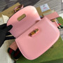 Gucci 675797 Bamboo1947 small top handle bag Pink Leather