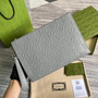 Gucci ‎�?25569 GG embossed pouch gray