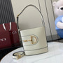 Gucci 73 mini bucket bag, 833665 in white leather