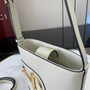 Gucci 73 mini bucket bag, 833665 in white leather