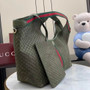 Gucci Giglio large tote bag 853971 green GG suede