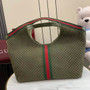 Gucci Giglio large tote bag 853971 green GG suede