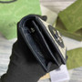 Gucci 621887 Horsebit 1955 card case wallet Blue leather