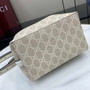 Gucci GG Emblem small bucket bag 815118 in white fabric