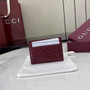 Gucci GG Marmont card case �?43127 in wine red leather