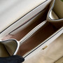 Gucci �?03848 Horsebit 1955 top handle bag White leather