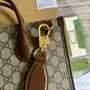 Gucci 723308 Tote bag with Interlocking G Brown leather