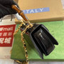 Gucci 686864 Bamboo 1947 mini top handle bag Black patent leather