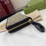 Gucci GG Emblem zip around wallet, 821803 in black fabric - Default Title - View 6