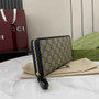 Gucci GG Emblem zip around wallet, 821803 in black fabric - Default Title - View 2
