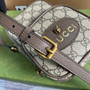 Gucci 658556 Neo Vintage mini bag Brown and yellow leather
