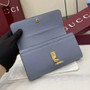Gucci Softbit continental wallet 828147 in blue leather