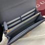 Gucci Softbit continental wallet 828147 in blue leather