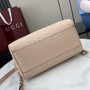 Gucci GG Emblem small top handle bag �?15255 in light pink GG leather