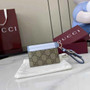 Gucci GG Emblem card case with strap 819121 beige and blue fabric - Default Title - View 3
