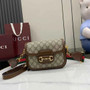 Gucci Horsebit 1955 GG mini bag 658574 GG Supreme brown - Default Title - View 1