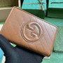 Gucci Blondie wallet 760336 in Brown leather