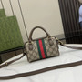 Gucci Ophidia mini boston bag, ‎781490 GG Supreme canvas - Red - View 7