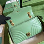 Gucci 443497 GG Marmont small matelassé shoulder bag Light Green