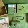 Gucci 443497 GG Marmont small matelassé shoulder bag Light Green