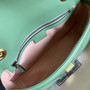 Gucci 443497 GG Marmont small matelassé shoulder bag Light Green