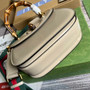 Gucci 675797 Bamboo1947 small top handle bag Beige Leather