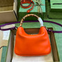 Gucci 746251 Diana small shoulder bag in orange leather