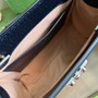 Gucci 498156 Padlock small GG shoulder bag Blue leather - Default Title - View 8