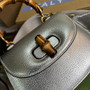 Gucci 686864 Bamboo 1947 mini top handle bag Silver