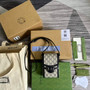 Gucci ‎�?25615 Horsebit 1955 mini bag blue GG Supreme