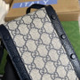 Gucci ‎�?25615 Horsebit 1955 mini bag blue GG Supreme