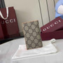 Gucci Bi-color GG long card case 768249 Orange Leather - Default Title - View 3