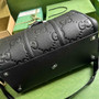 Gucci Jumbo GG small duffle bag ‎725282 in black leather - Default Title - View 4