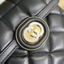 Gucci Deco mini shoulder bag in black leather 741457