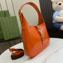 Gucci Jackie small shoulder bag in orange patent leather 782849