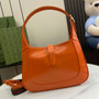 Gucci Jackie small shoulder bag in orange patent leather 782849