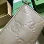 Gucci Jumbo GG pouch in black leather 739490 In Beige leather - Default Title - View 5