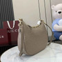 Gucci GG Emblem medium shoulder bag 820453 in taupe GG leather