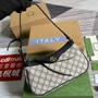 Gucci ‎735145 Ophidia small handbag Blue leather - Default Title - View 1