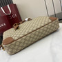 Gucci GG Emblem medium briefcase 821149  in beige fabric