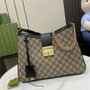 Gucci Padlock GG medium shoulder bag 795113 in black leather - Default Title - View 1