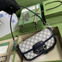 Gucci Horsebit 1955 small shoulder bag 735178 in GG Supreme blue