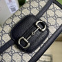 Gucci Horsebit 1955 small shoulder bag 735178 in GG Supreme blue