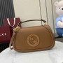 Gucci Blondie medium top handle bag 815716 in brown smooth leather - Default Title - View 1