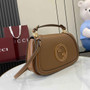 Gucci Blondie medium top handle bag 815716 in brown smooth leather - Default Title - View 2