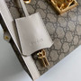Gucci 498156 Padlock small GG shoulder bag White leather - Default Title - View 7